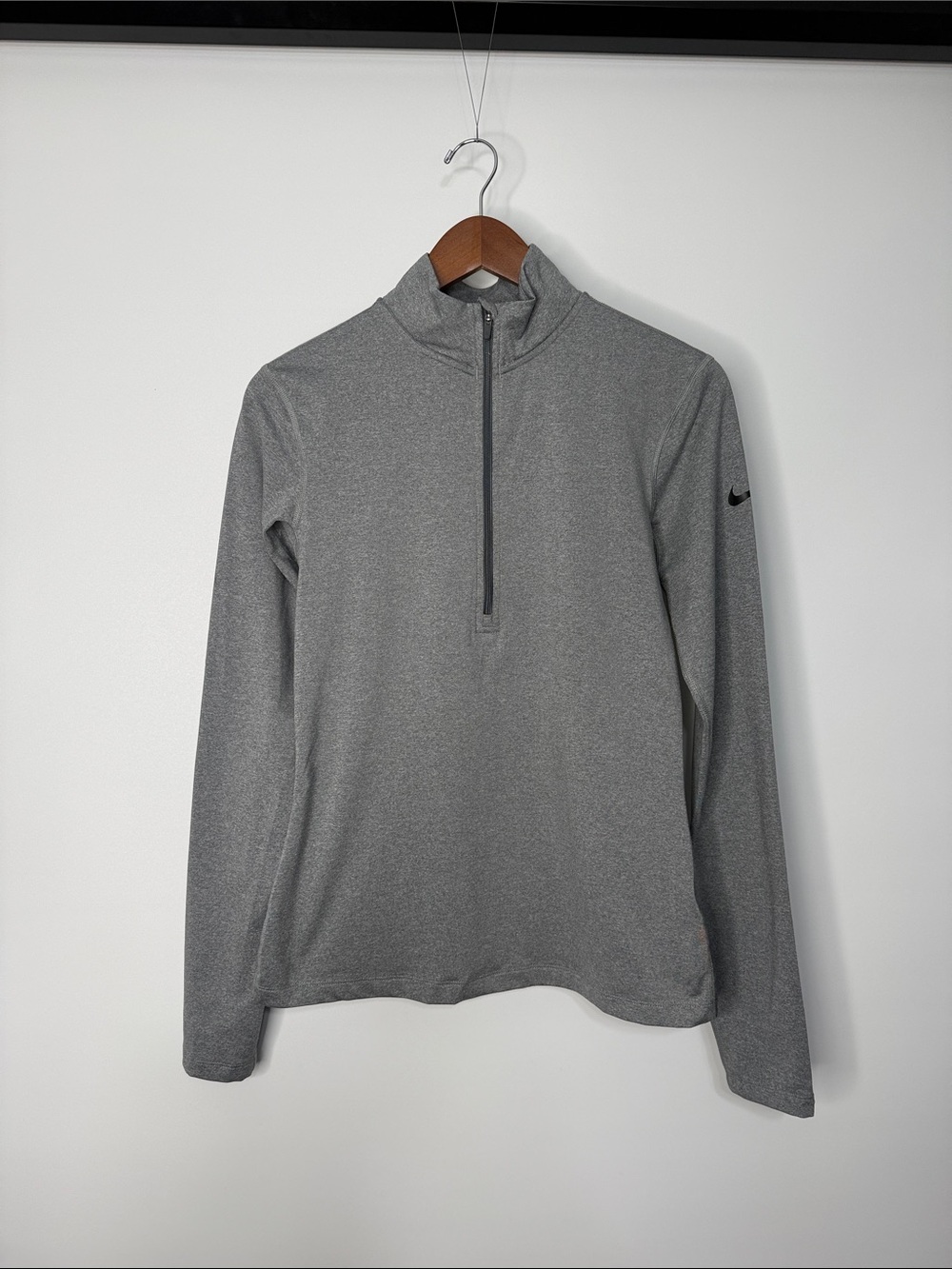 Nike Heather Gray Half-Zip Athletic Pullover